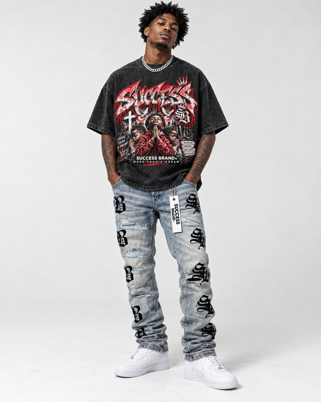 More Than a Dream T-shirt worn with Success Brand jeans